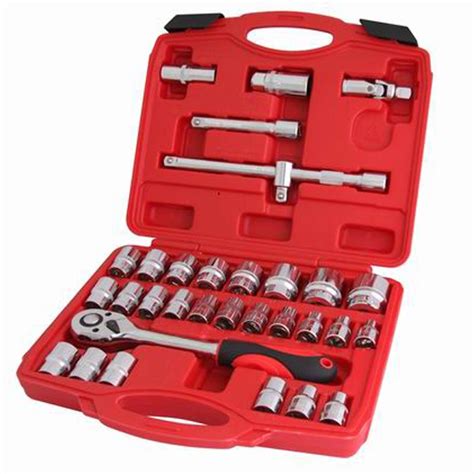 Kinbox Pcs Dr Socket Wrench Complete Tool Box Set Tools And