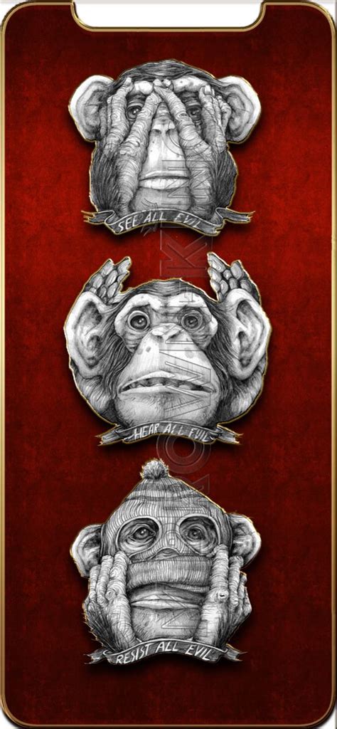 3 Wise Monkeys Wallpaper For Iphone X1112