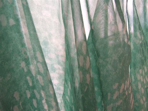 58inches Sea Foam Green Print Stunning Designer Fabric Silk Chiffon
