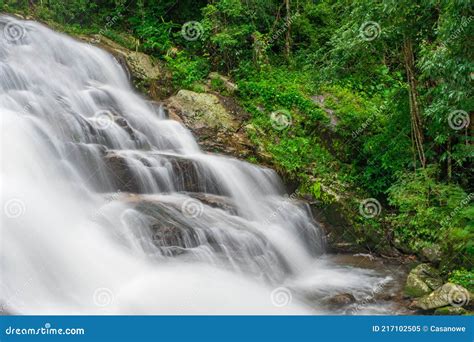 Huay Saai Leung Waterfall Is A Beautiful Waterfalls In The Rain Forest