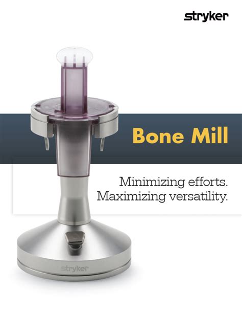 Bone Mill Stryker Neurosurgical And Advanced Guidance