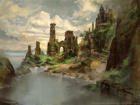 Flooded Ruins Lord Of The Rings Tcg By Jcbarquet On Deviantart