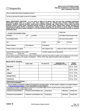 Fillable Online Applicant Forms Packet For Use In Specific