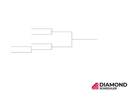 5 Team Single Elimination Bracket Printable Diamond Scheduler