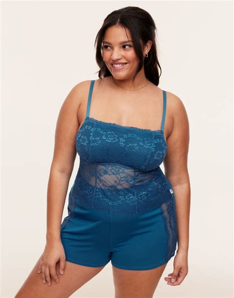 Jordyn Dark Blue Plus Camisole And Short Set Xl X Adore Me