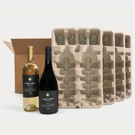 12 Bottle Molded Pulp Wine Shippers Gorilla Shipper