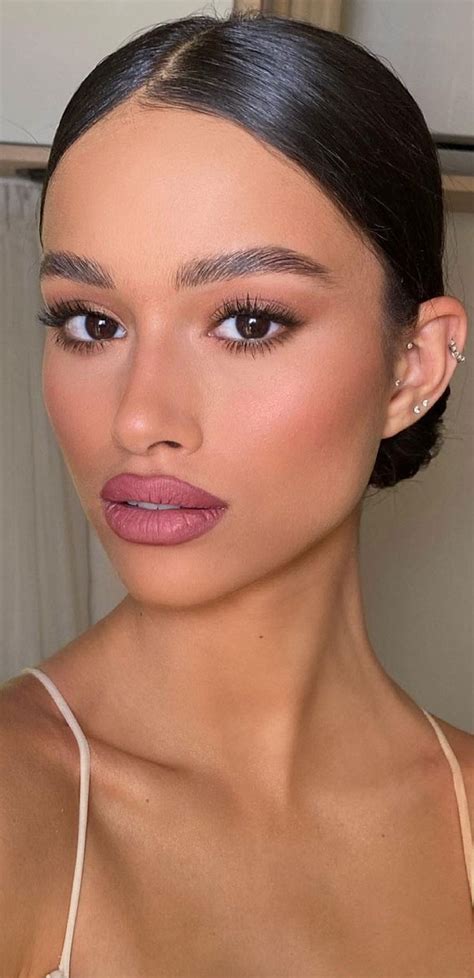 Stunning Makeup Looks 2021 Rosy Pink Matte Lips