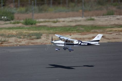 Fms Mm M Sky Trainer Cessna At Blue Ch With Flaps Led Pnp