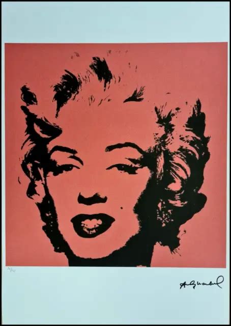 ANDY WARHOL Marilyn Monroe Signed Lithograph Limited 50 125 68