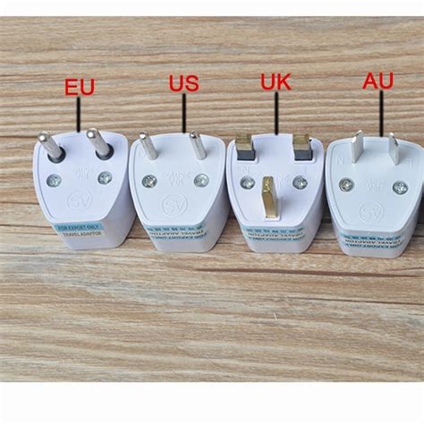 White Universal EU US AU UK Plug Adapter European Australia United ...