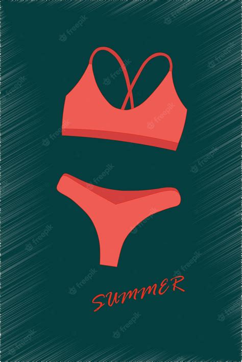 Premium Vector | Woman swimsuit illustration