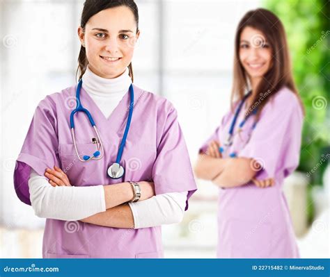 Two Nurses Stock Photo Image Of Beautiful Nurses Nurse 22715482