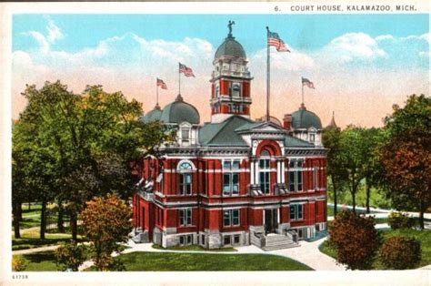 Vintage Postcard Courthouse In Kalamazoo Michigan Pb15 Ebay