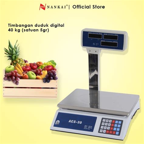 NANKAI TIANG 40kg Timbangan Duduk Digital 40Kg 177 01 NANKAI