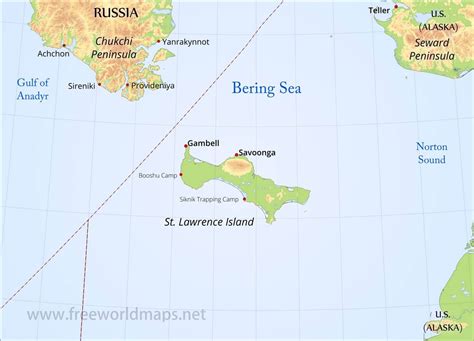 St Lawrence Island Map | Hiking In Map