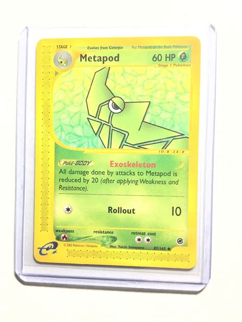 METAPOD 87 165 Expedition Base Set Uncommon Pokemon Card NM