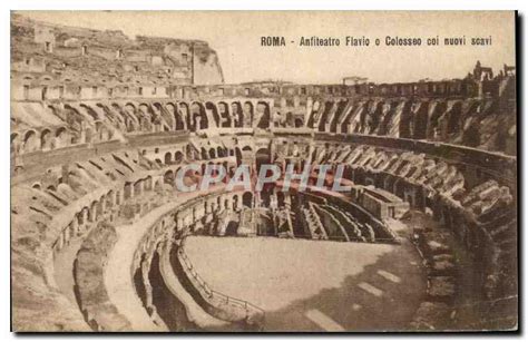 Carte Postale Ancienne Italie Italia Roma Anfiteatro Flavio O Colosseo