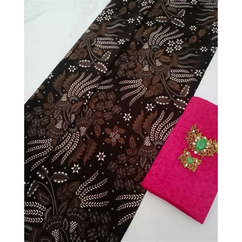 Jual Kain Batik Murah Jarik Kebaya Couple Embos Katun Primis Sogan