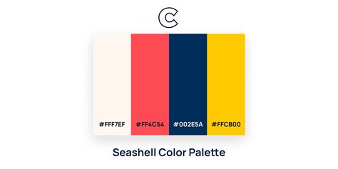 Colorpoint - Beautiful Color Palettes - Seashell Color Palette