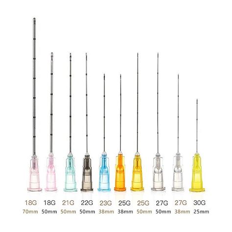 Hot 2023 Disposable Blunt Tip Cannula For Filler Injection 18g 21g