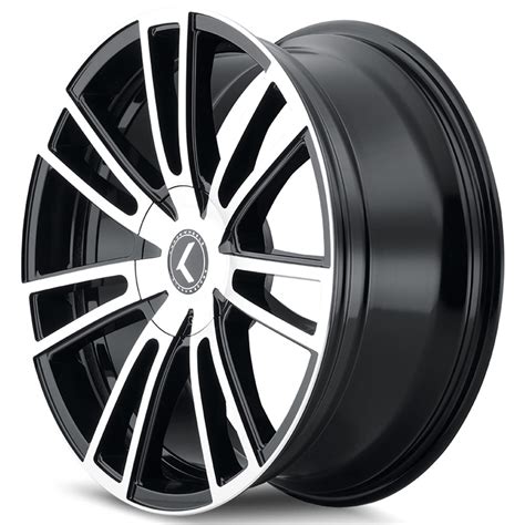 18 Kraze Wheels 183 Spectra Black Machined Rims KRZ031 1