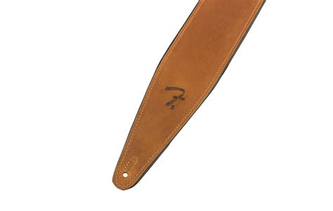 Fender Right Height 25 Leather Guitar Strap Cognac