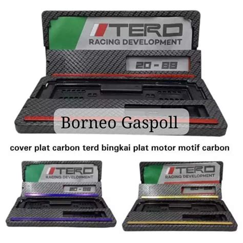 Jual Merek Tero Bingkai Plat Carbon Dudukan Plat Nomor Carbon Motor