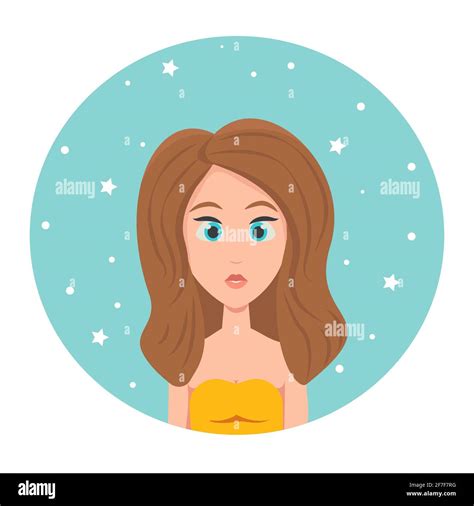 Lady in blue top Stock Vector Images - Alamy