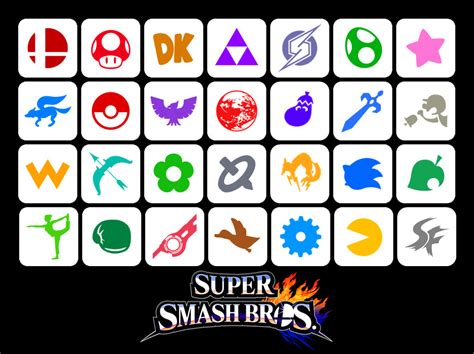 Super Smash Bros Series Symbols Background By Marioexpert On Deviantart