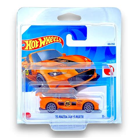 Hot Wheels 15 Mazda MX 5 Miata Orange Black 3 10 HW J Imports