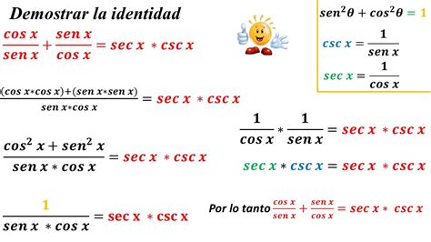 Cos Xsen X Sen Xcos Xsec X Csc X Youtube