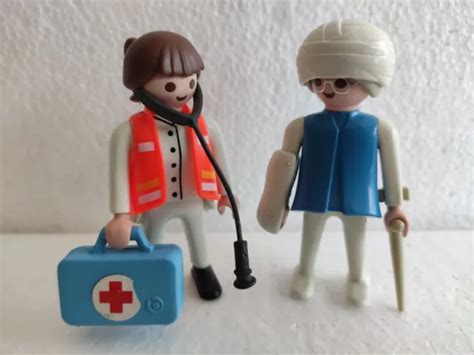 Playmobil Personnages M Decin Et Patient Eur Picclick Fr