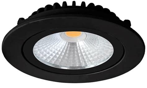 LED Inbouwspot 5W 2700K Rond Verstelbaar Zwart POLED4611 Rutten