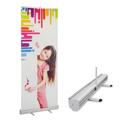 Buy Aluminium Silver Roll Up Stand Banner Tradeshow Backwall Display