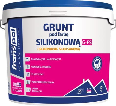 Grunt pod farbę silikonową G FS 5 L FRANSPOL FRANSPOL Grunty