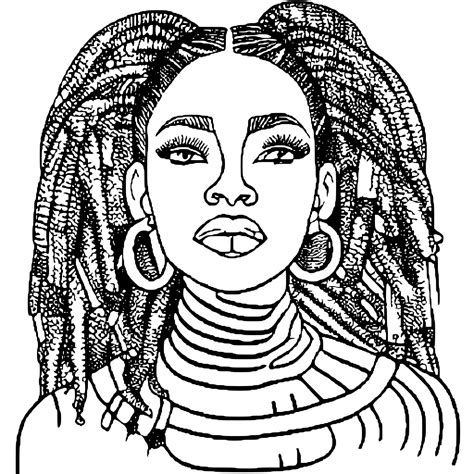 Desenho Para Colorir Jovens Mulheres Negras Bonitas Tran As E