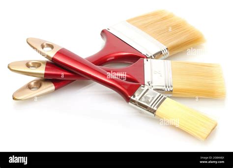 Paint Brushes Isolated On White Stock Photo Alamy