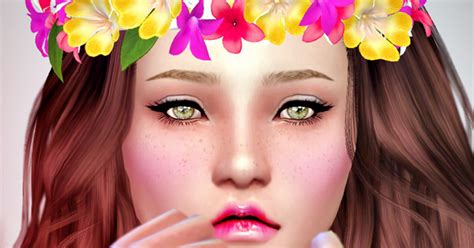 Jennisims Downloads Sims 4 Accessory Crown Diadem Of Flowers Male Female