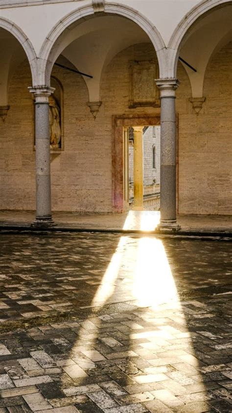 View Of Montecassino Abbey Cassino Latium Italy Editorial Stock