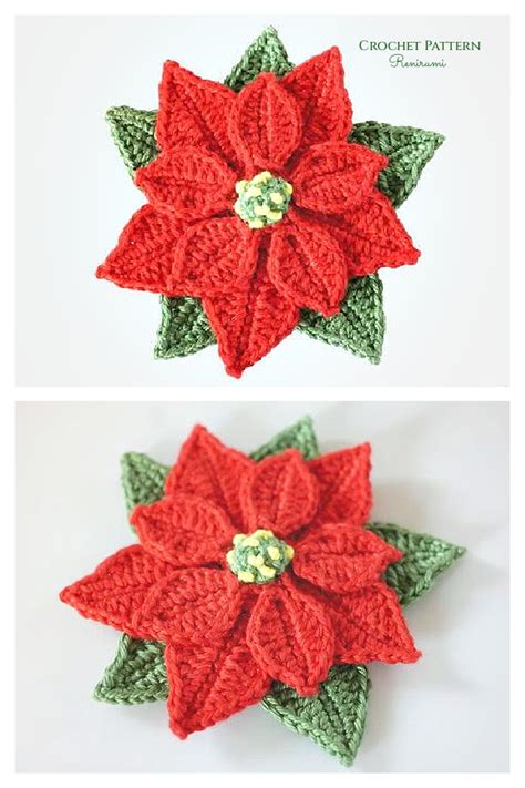 Christmas Star Poinsettia Free Crochet Patterns DIY Magazine