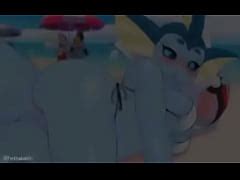 Vaporeon Gets Knotted And Creampied With Sound Free Mobile Porn