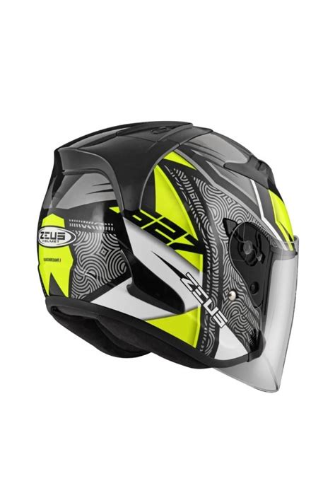 ZEUS HELMET ZS 627 GJ 627 MATTE BLACK BM4 SILVER Sports Equipment