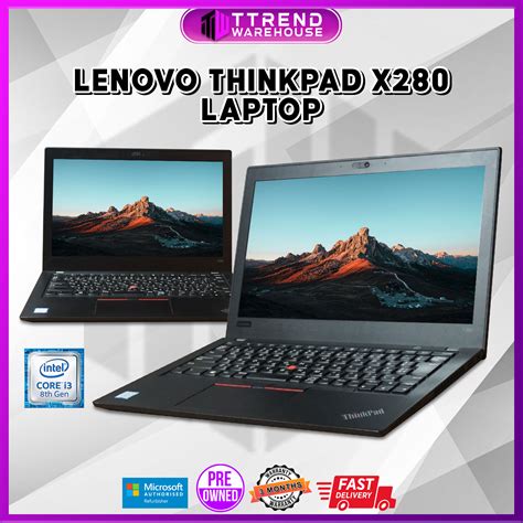 Lenovo Thinkpad X280 Laptop Intel Core I3 8th Gen 4gb Ram Ddr4 256gb Ssd Free Laptop Bag