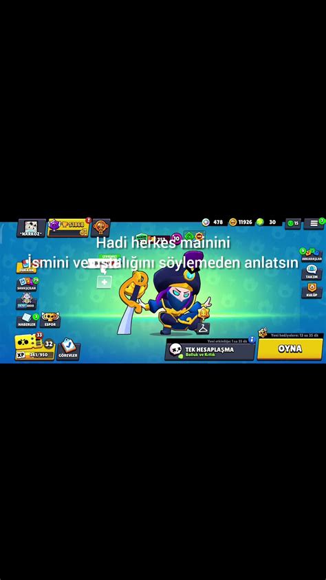 HADİ HERKES EN SEVDİĞİ KARAKTERİ SÖYLESİN brawlstars shorts gaming