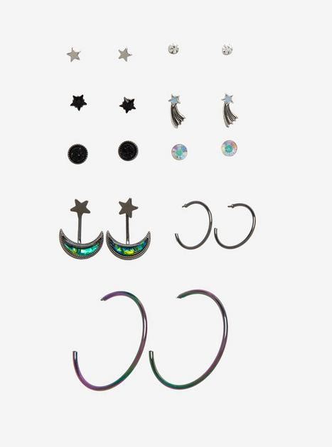 Blackheart Galaxy Earring Set Hot Topic