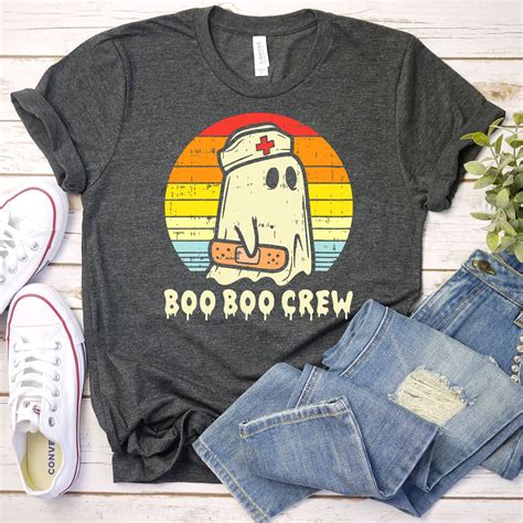 Boo Boo Crew Shirt Halloween Nurse Shirt Funny Nurse Shirt Etsy