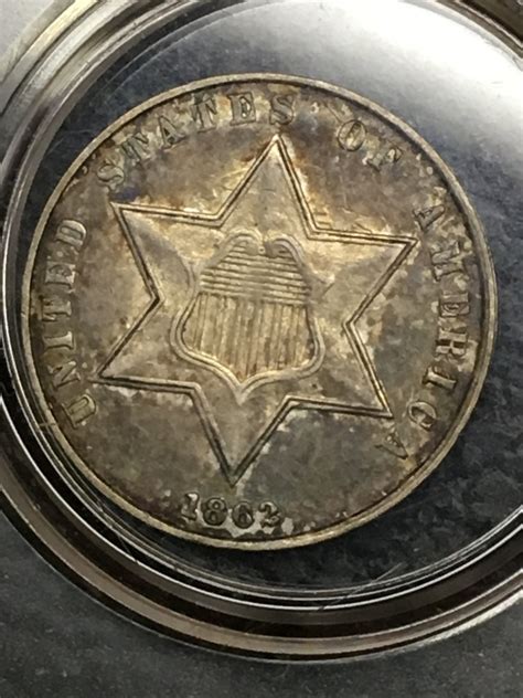 1862/1 3 cent silver (extreme clashing) | Coin Talk