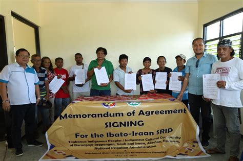 MOA SIGNING BETWEEN NIA PALAWAN IMO AND INDIGENOUS PEOPLE A SUCCESS