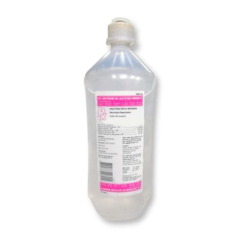 DEXTROSE D5LR Pink 1L Sahar Nirlife Medical Depot