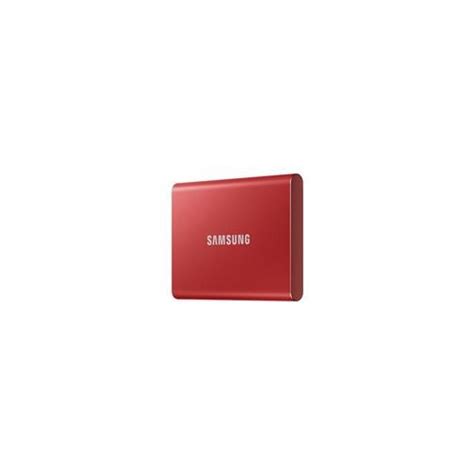 SAMSUNG Portable SSD T7 500GB Extern USB 3 2 Gen 2 Metallic Red Enaa